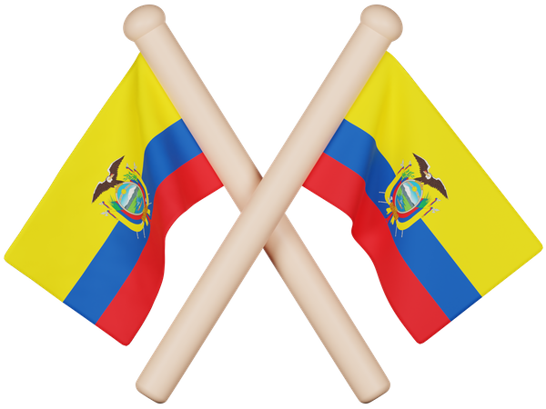 Ecuador Flag 3D Icon