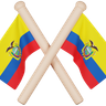 3d ecuador flag illustration