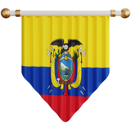 Ecuador-Flagge  3D Icon