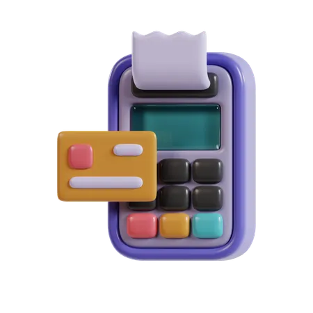 3 D Render Payment Terminal Icon 3D Icon