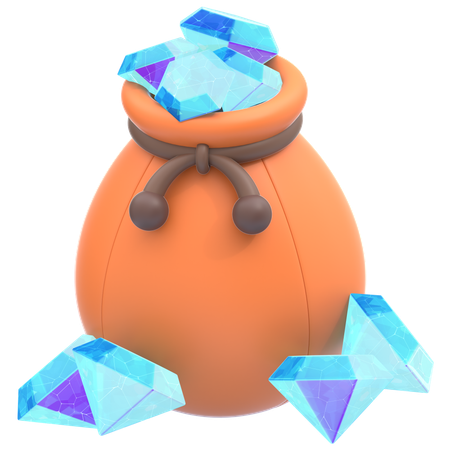 Edelsteinbeutel  3D Icon