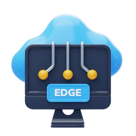 Edge-Computing  3D Icon