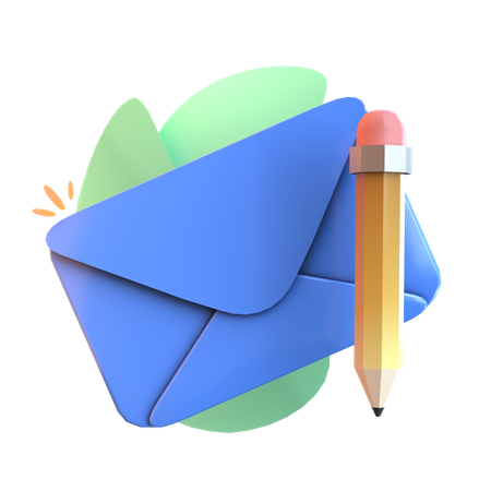 Edição de e-mail  3D Icon