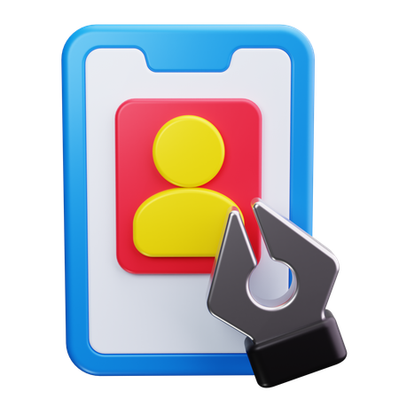 Edição de selfie  3D Icon