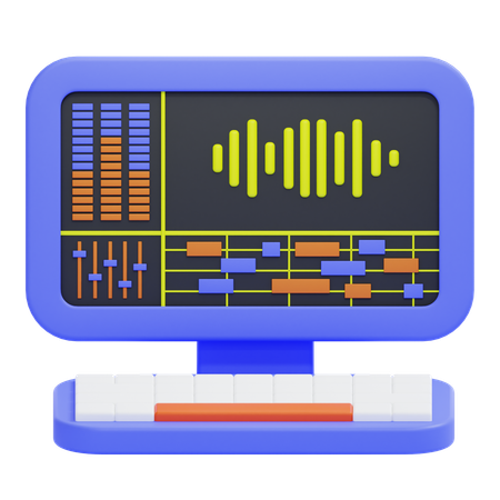 Edição de som  3D Icon