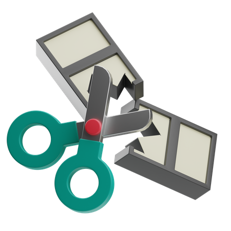 Edición de película  3D Icon