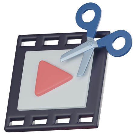 Edición de video  3D Icon