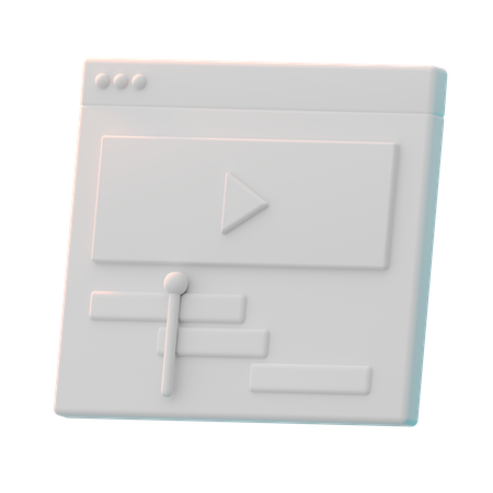 Edición de video  3D Icon