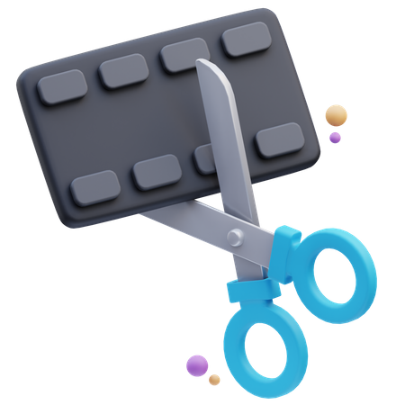 Edición de video  3D Icon
