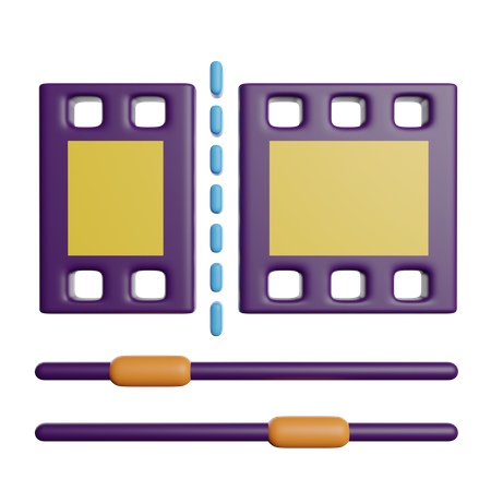 Edición de video  3D Icon