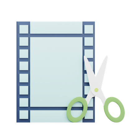 Edición de video  3D Icon