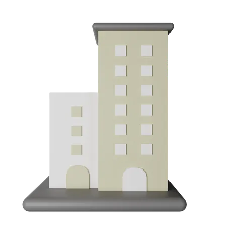 Edificio  3D Icon