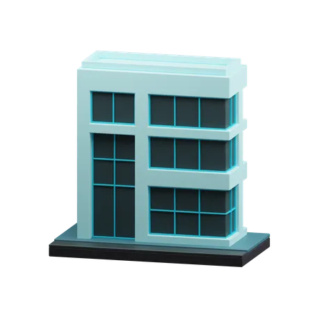 Edificio  3D Icon