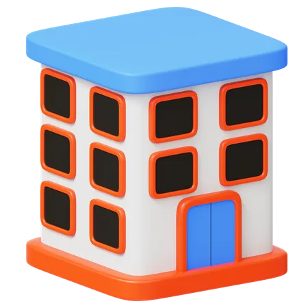 Edificio  3D Icon