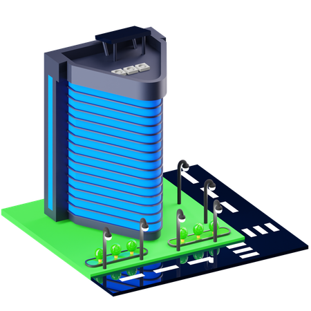 Edificio  3D Icon