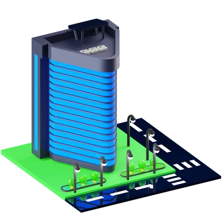 Edificio  3D Icon