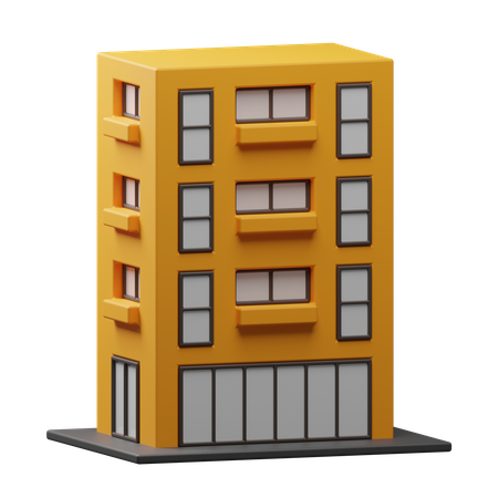 Edificio  3D Icon