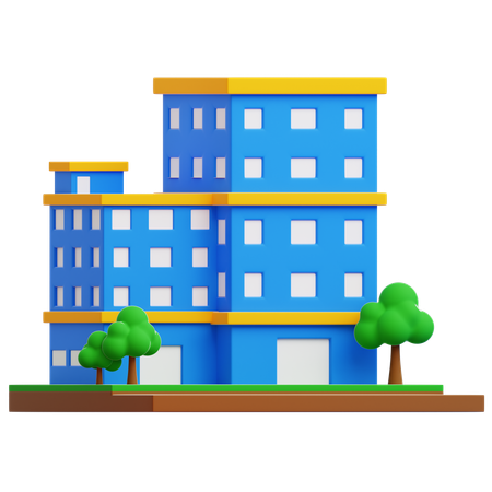 Edificio  3D Icon