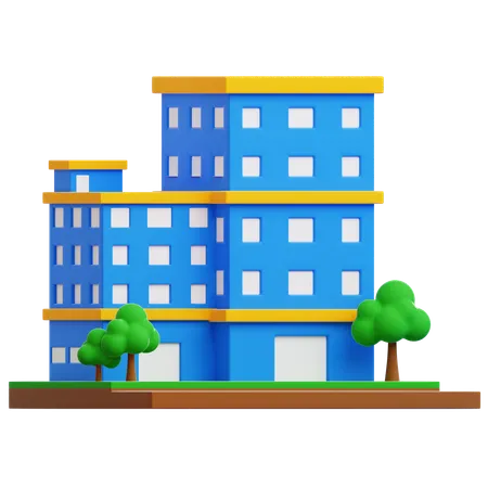 Edificio  3D Icon