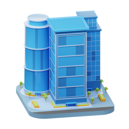 Edificio  3D Icon