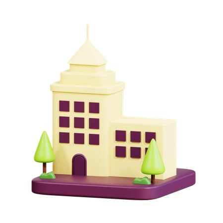 Edificio  3D Icon