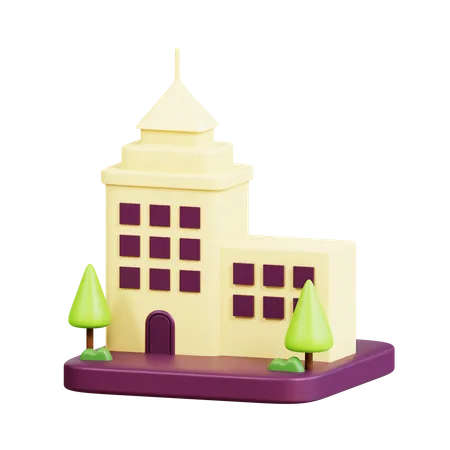 Edificio  3D Icon