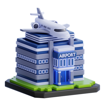 Edificio del aeropuerto  3D Icon