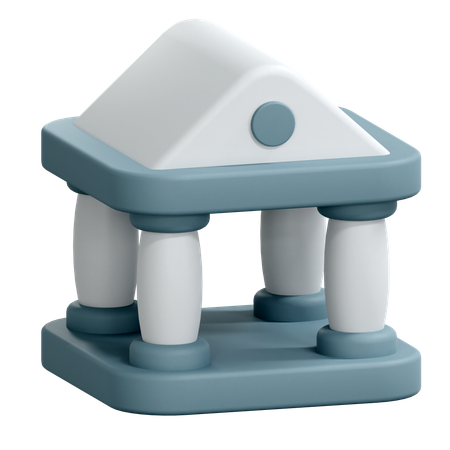 Prédio do banco  3D Icon