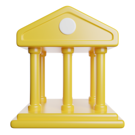 Prédio do banco  3D Icon