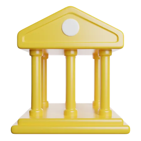 Prédio do banco  3D Icon