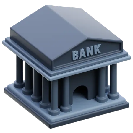 Prédio do banco  3D Icon