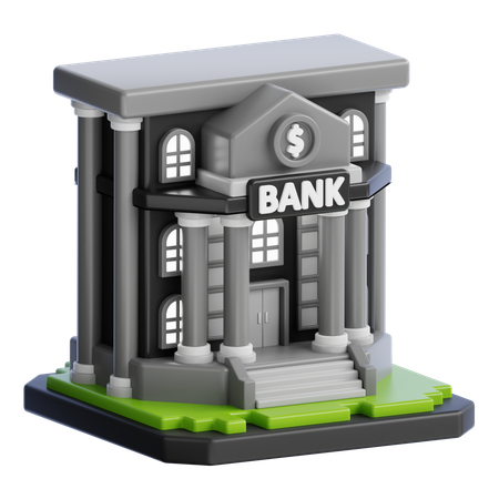 Prédio do banco  3D Icon