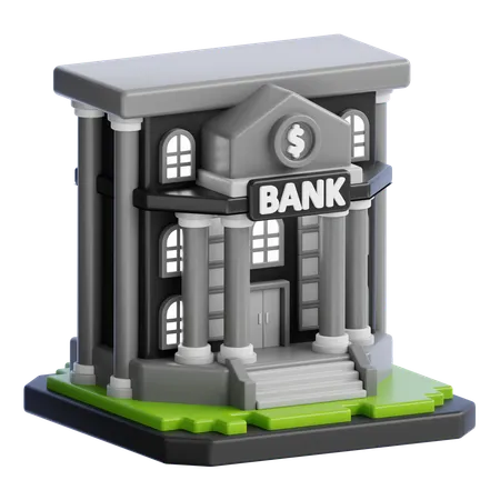 Prédio do banco  3D Icon