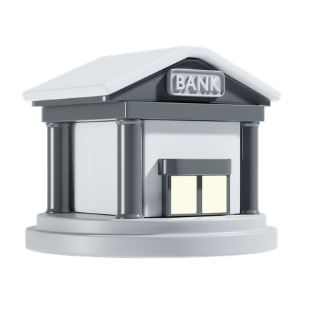 Prédio do banco  3D Icon