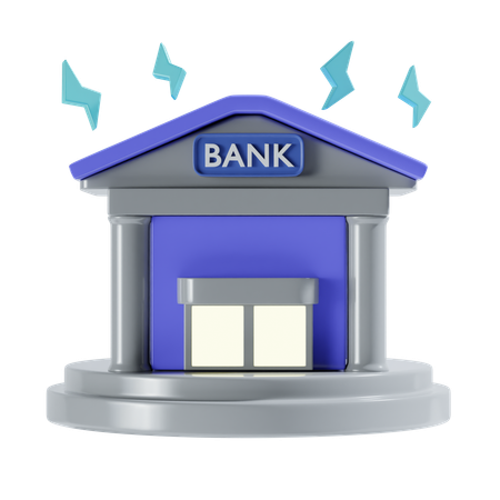 Prédio do banco  3D Icon