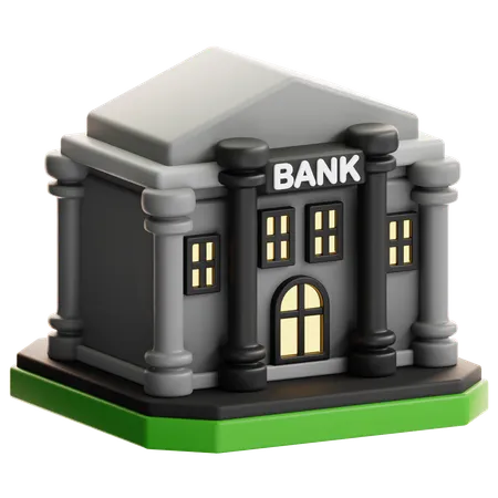 Prédio do banco  3D Icon