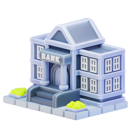 Prédio do banco  3D Icon