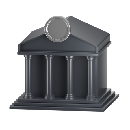 Prédio do banco  3D Icon