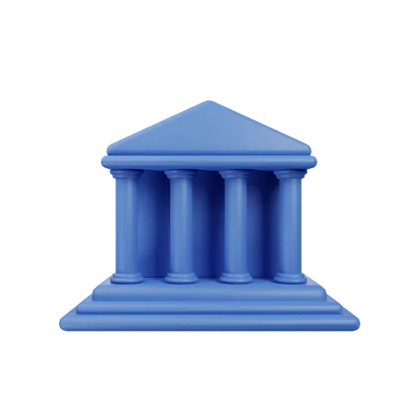 Prédio do banco  3D Icon