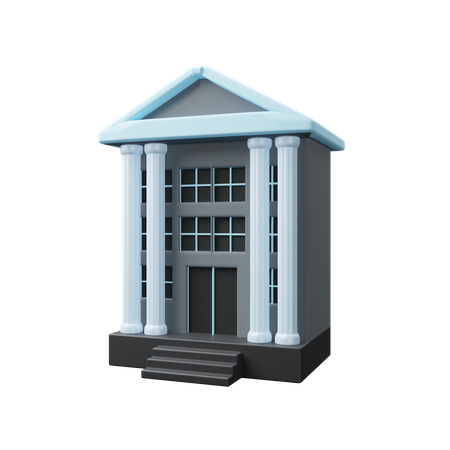 Prédio do banco  3D Icon