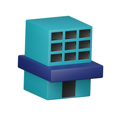 Prédio do banco  3D Icon