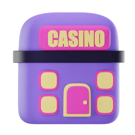 Edificio de casino  3D Icon