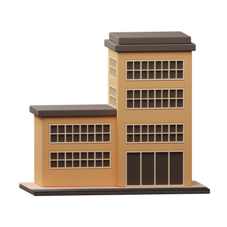 Edificio del centro comercial  3D Icon