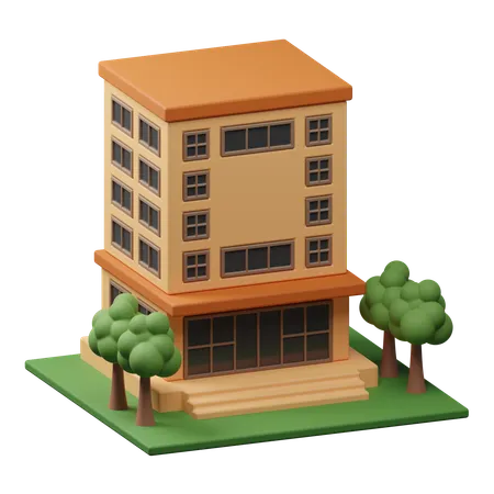 Edificio del centro comercial  3D Icon