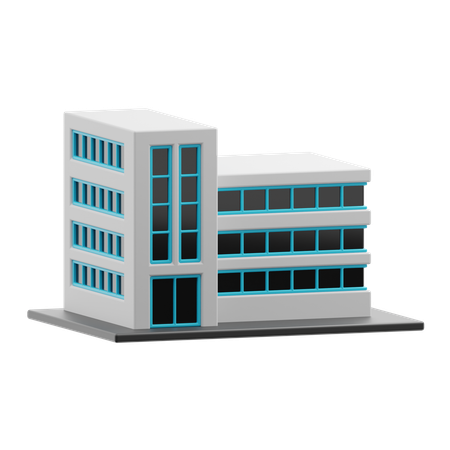 Edificio del centro comercial  3D Icon