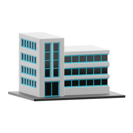 Edificio del centro comercial  3D Icon