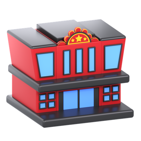 Prédio do cinema  3D Icon