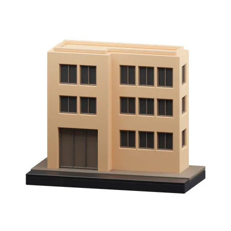 Edificio de apartamentos  3D Icon