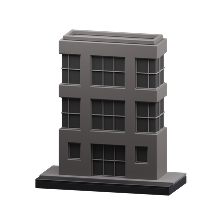 Edificio de apartamentos  3D Icon