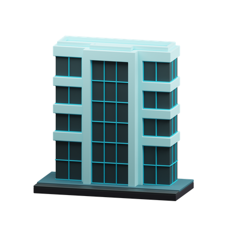 Edificio de apartamentos  3D Icon